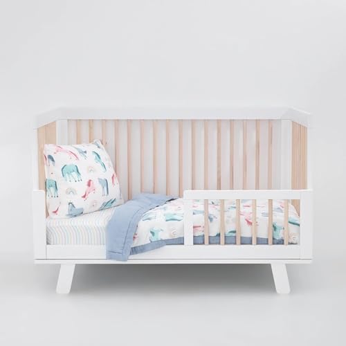 Little Unicorn Toddler Bedding 3-Piece Set | Includes Comforter, Crib Sheet & by LittleUnicorn