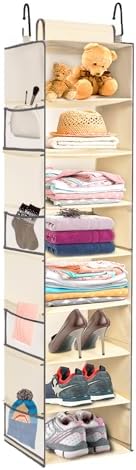 Large-Sized Hanging Shoe Organizer 8-Shelf, Hanging Closet Organizer by ROOMTALK