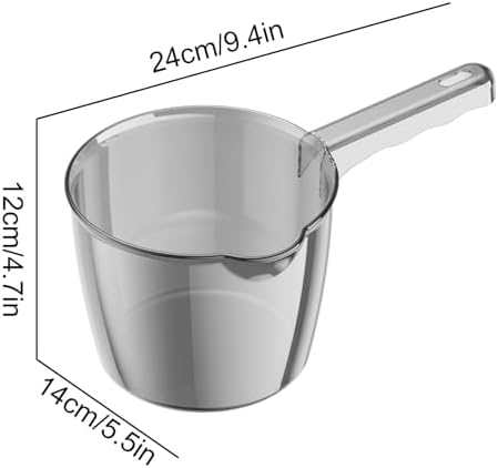 Bath Mugs - Long Handle Water Scoop | 80g Bathing Ladle Spoon | Transparent - Image 6