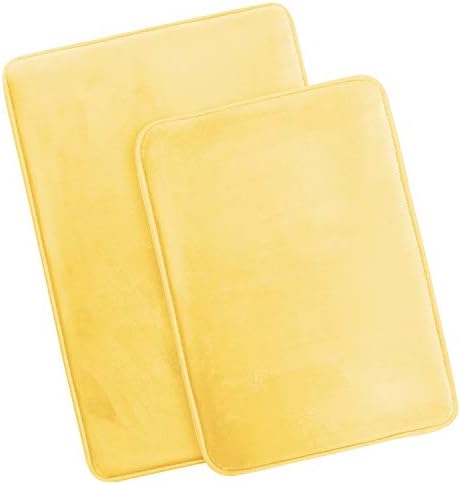 Clara Clark 2 Piece Bathroom Rugs Bath Mat Set, Velvet Memory Foam Bath Mats - Image 4