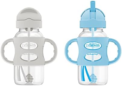 Dr. Brown's Wide-Neck Sippy Straw Bottle by Unknown