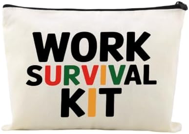 Funny Work Survival Kit Zipper Bag by Sudaporn