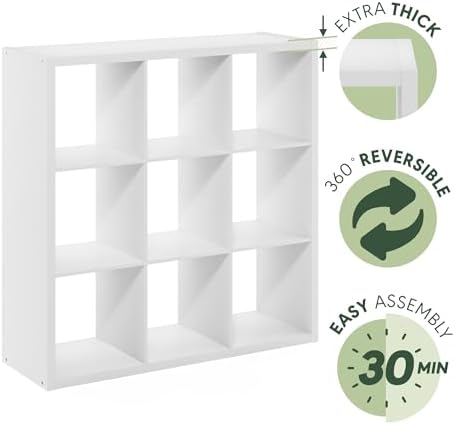 Furinno Cubicle Open Back Decorative Cube Storage Organizer - Image 6