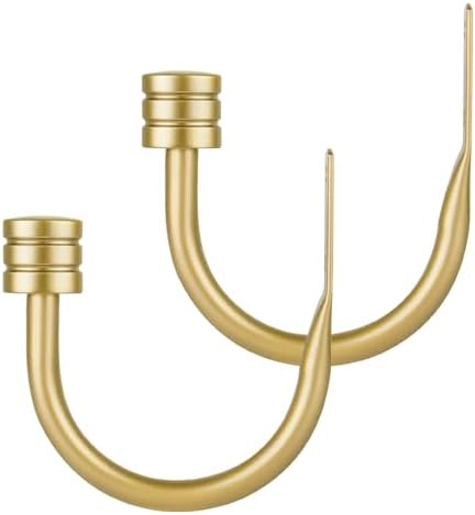 TONIAL Curtain Holdbacks, Calssic Cap Finials by TONIAL