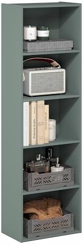 Furinno LUDER Book Shelf, 5-Tier Bookshelf, Bookcase by Furinno-FitsYourSpaceFitsYourBudget
