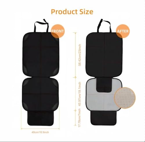 SMART ELF Car Seat Protector, Thickest Padding and Non-Slip Backing 1Pack - Image 3