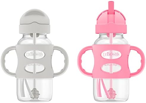 Dr. Brown's Wide-Neck Sippy Straw Bottle by DrBrowns