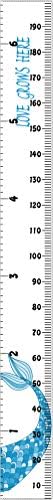 Kids Growth Chart, Wood Frame Fabric Canvas Height Measurement Ruler from Baby - Image 4