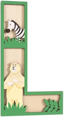 3D Layered Safari Nursery Wooden Letters by Unknown