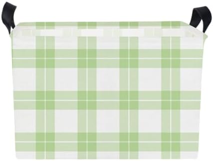 AppleGreen Grid Rectangular Storage Basket Empty, Storage Bin - Image 4