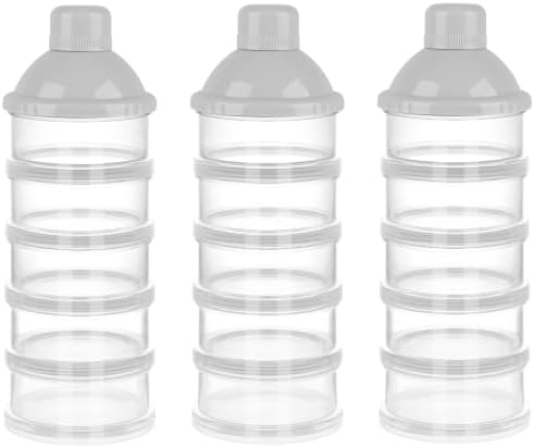 Accmor Formula Dispenser On The Go, 5 Compartments Stackable Formula Container by Accmor