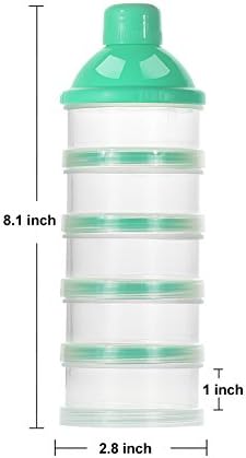 Accmor Formula Dispenser On The Go, 5 Compartments Stackable Formula Container - Image 6