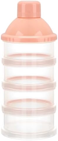 Accmor Formula Dispenser On The Go, 4 Compartments Stackable Formula Container by Accmor