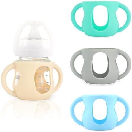 4-Pack Silicone Sleeves for Philips Avent Glass Bottles 4 oz by Unknown