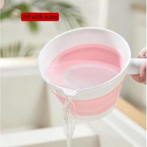 Foldable Water Scoops for Kids Bathing and Kitchen Use Food Grade Long Handle - Image 5