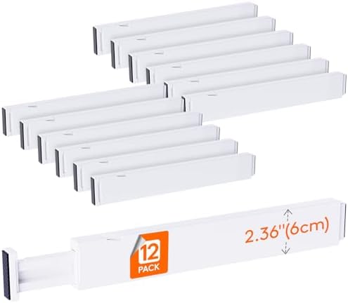Lifewit 2.36" Upgrade Kitchen Drawer Dividers, Adjustable Drawer Organizer by Lifewit