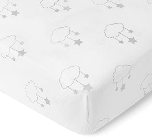Newton Baby Fitted Mini Crib Sheet 2-Pack, Organic Muslin - Image 4