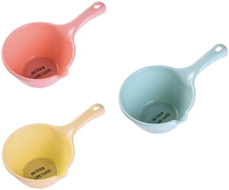 3Pcs Kitchen Water Ladle Set Large Plastic Water Scoop by CATIEBYE