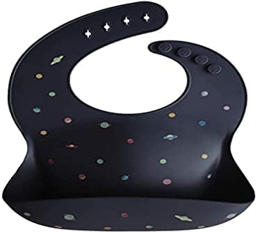 mushie Silicone Baby Bib | Adjustable Fit Waterproof Bibs - Image 4