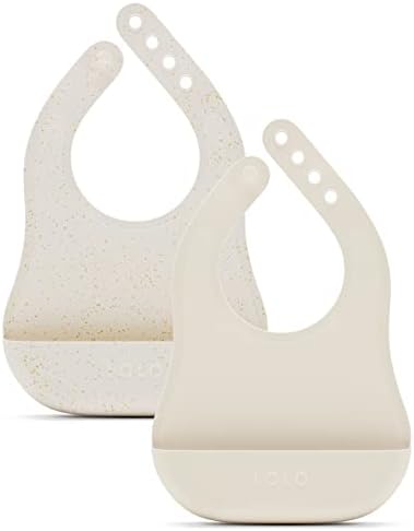 Lalo The Bib, Adjustable Non-Toxic Silicone Baby Bib by Lalo