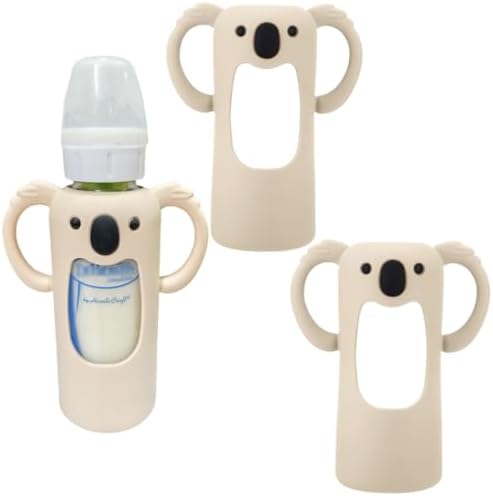 2 Pcs Silicone Sleeve for Dr. Brown Narrow Glass Baby Bottle 8 oz by Unknown