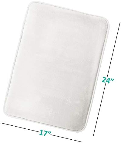 Clara Clark Bathroom Rugs, Velvet Memory Foam Bath Mat, Machine Washable Bath - Image 3