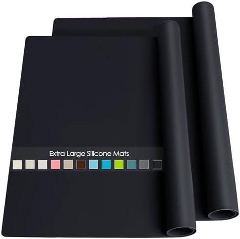 2 Pack Extra Large Silicone Mats by QPIXDIGITAL
