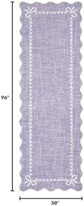 GarveeHome Scalloped Hallway Runner Rug 2.5x8 Non Slip Bedroom Rugs - Image 2