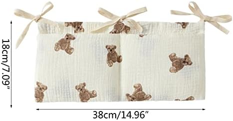 Bedside Organizer Bag Crib Hanging Bags Multipurpose Headboard Diaper Bag - Image 6