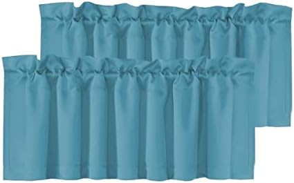 H.VERSAILTEX Blackout Kitchen Curtain Valances, Short Window Valance Curtains by HVERSAILTEX