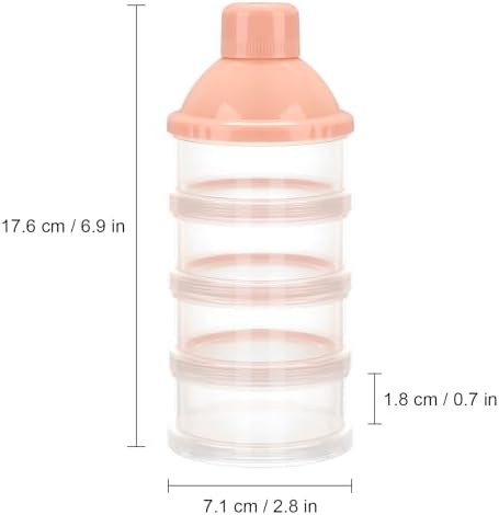 Accmor Formula Dispenser On The Go, 4 Compartments Stackable Formula Container - Image 7