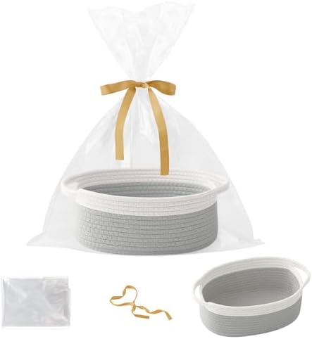 Woven Rope Basket by HZFTJOY