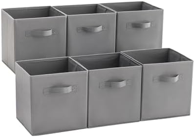 MAX Houser 6 Pack Foldable Fabric Storage Bins by MAXHouser