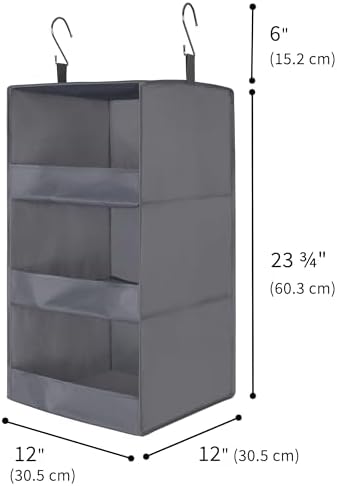 GRANNY SAYS 3-Shelf Hanging Closet Organizer, Foldable Storage - Image 3