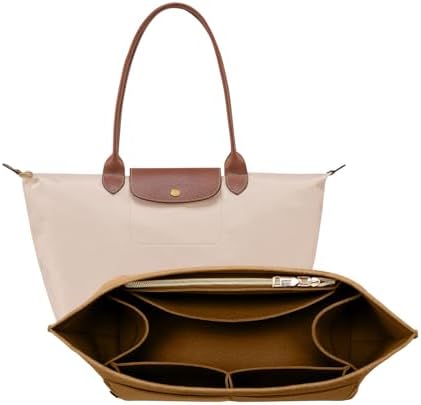 OPPOSHE Purse Organizer Insert for Longchamp Le Pliage, Premium Felt Long Champ by OPPOSHE