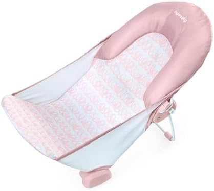 Ingenuity Foldaway 2-Position Bather, 2-Position Adjustable Support Baby Bath by Ingenuity