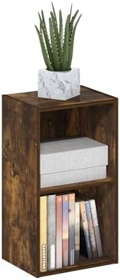 Furinno PASIR Book Shelf, 2-Tier Modern Bookshelf, Open Shelves Bookcase 9 x 12 by Furinno-FitsYourSpaceFitsYourBudget