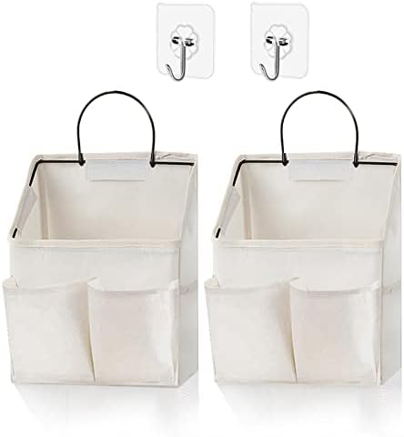 2 Pack Wall Hanging Storage Basket, Wall Hanging Organizer Bags by Someteth