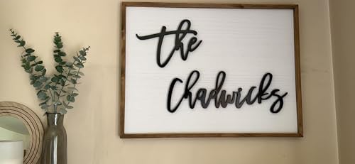 Family Name Sign, Wooden Custom Name Sign, Nursery Name Sign, Family Name Signs - Image 3