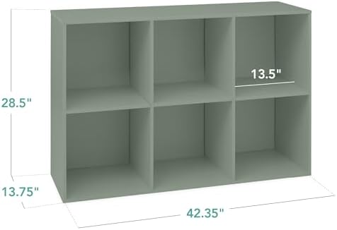Best Choice Products Kids Bookcase 6-Cube Storage Organizer, 13.5in Shelf - Image 2