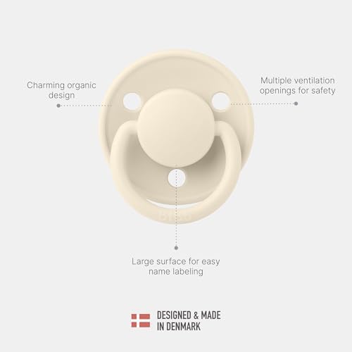 BIBS De Lux Baby Pacifier 2-Pack | Made in Denmark | BPA Free Dummy Soother - Image 4