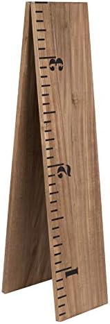 Kate and Laurel Growth Chart 6.5' Wood Wall Ruler, Rustic Brown - Image 3