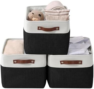 DECOMOMO Storage Bins, Extra Large Fabric Storage Baskets by DECOMOMO
