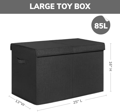 INDRESSME 85L Large Toy Storage Box, Lid & Dividers - Image 2