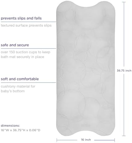Ubbi Cushioned Non-Slip Bath Mat - Image 3