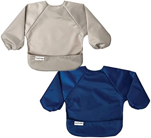 Tiny Twinkle Long Sleeve Bib for Babies & Toddlers | 2-Pack Waterproof Smock by TinyTwinkle