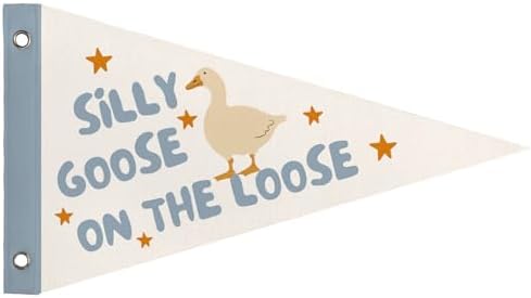 Playroom Wall Decor Silly Goose On the Loose Pennant Banner Flags by Unknown