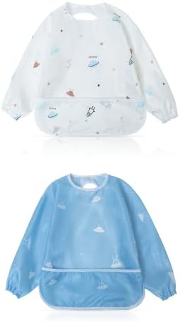 Little Dimsum Long Sleeve Bib for Baby Infant Toddler 6-36 Months by LittleDimsum
