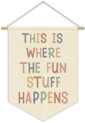 Boho Classroom Decor, Playroom Wall Decor This Is Where The Fun Stuff Happens by Unknown
