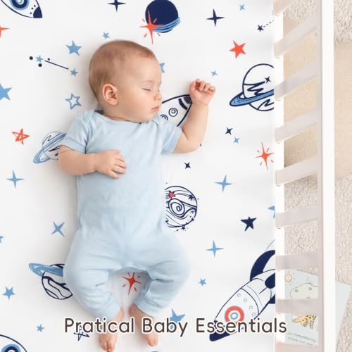 david's kids 3 Pack Mini Crib Sheets, Soft Breathable Premium Pack N Play Sheets - Image 2